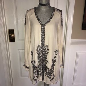 Free people cream dress small